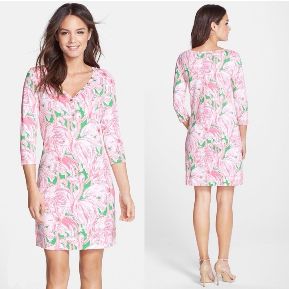 Lilly Pulitzer Tropical Pink and Green Dress